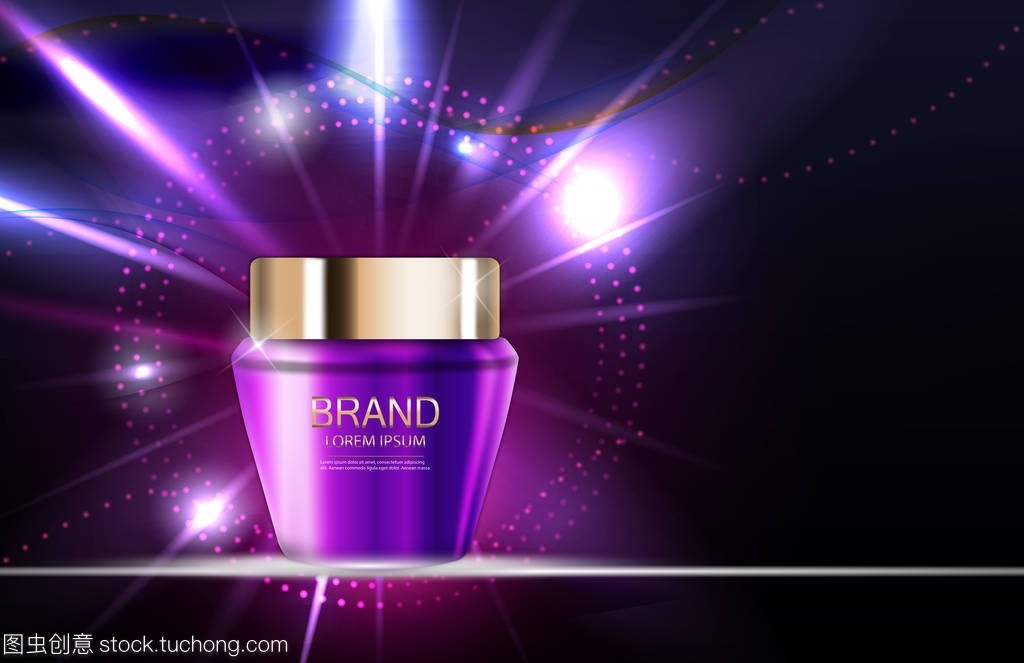 3D現(xiàn)實(shí)載體插圖化妝品 為廣告與雜志注入時(shí)尚新維度